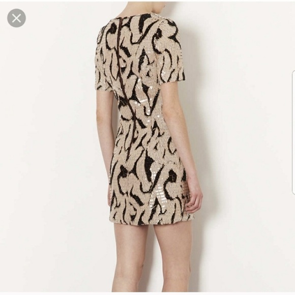 Topshop sequin and tinsel short sleeve dress size 4 - Picture 3 of 10